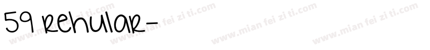 59 rehular字体转换